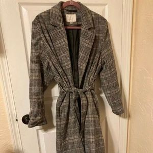 A New Day Gray Plaid
Overcoat XXL